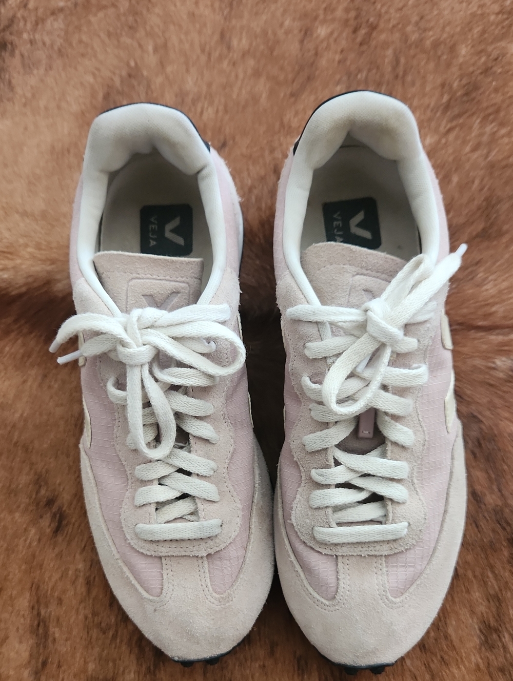 Veja Rio Branco Sneakers Pink/blush And Tan Size 8 - Picture 2 of 9